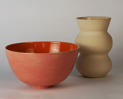 Coral Tangerine Showpiece Bowl