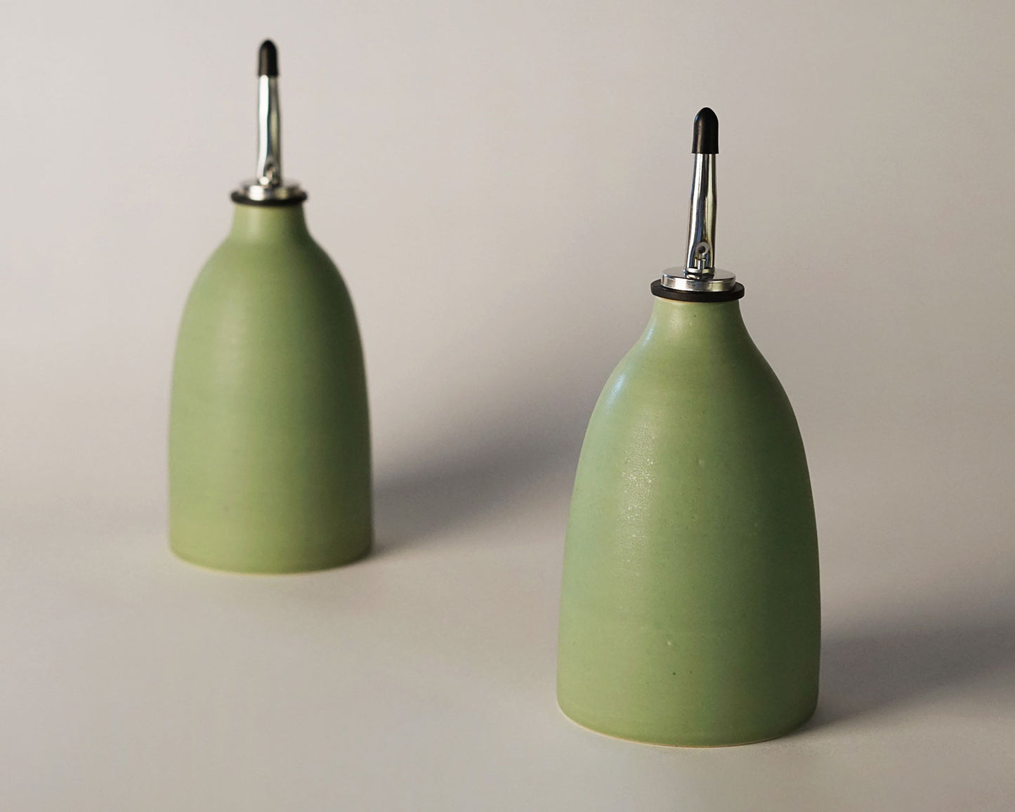 Mossy Green Oil Cruet Set