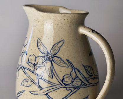 Flowers On The Vine Serving Pitcher