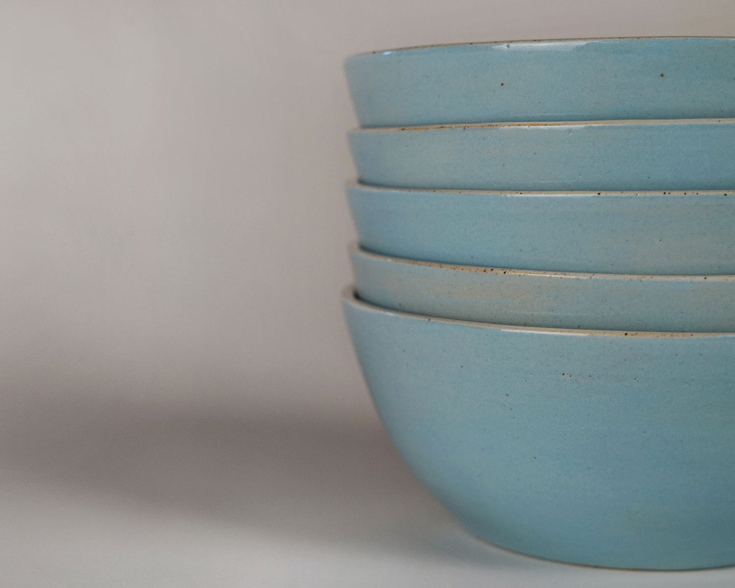 Cloudless Sky Blue Cereal Bowl Set