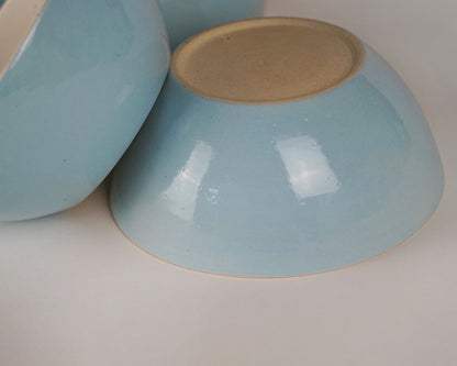 Cloudless Sky Blue Cereal Bowl Set